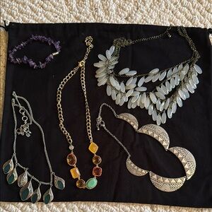 Assorted Silver and Gold Necklace Set